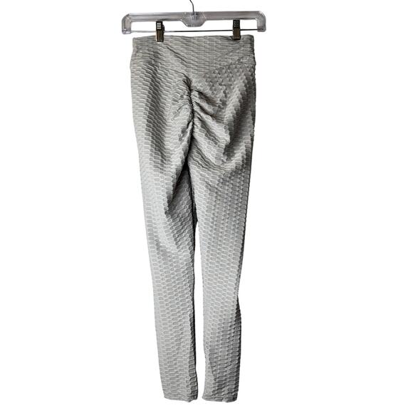 Boom Booty Classics Textured Leggings Gray Size Small NWT - Picture 4 of 10